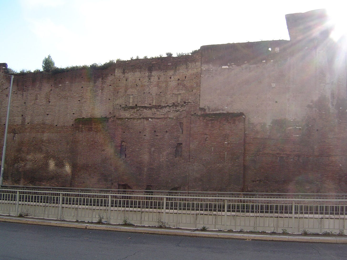 The Porta Praetoria, the gate of the guard's camp, in Rome today. The Porta Praetoria, the gate of the guard's camp, in Rome today.