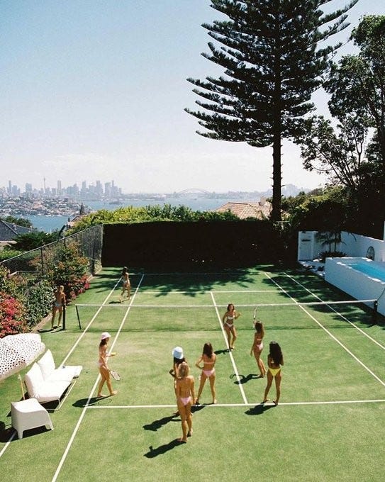 An image added by tyler on May 28, 2024. May present: aesthetic old money summer, sky, plant, tree, leisure.