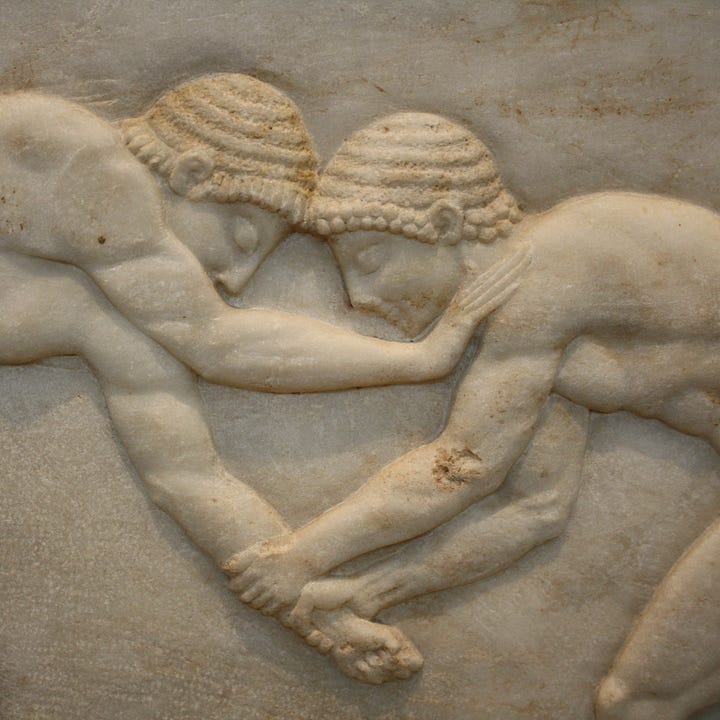 Images of Greek artifacts from 8th Century BCE, WorldHistory.org, CCA licenses.