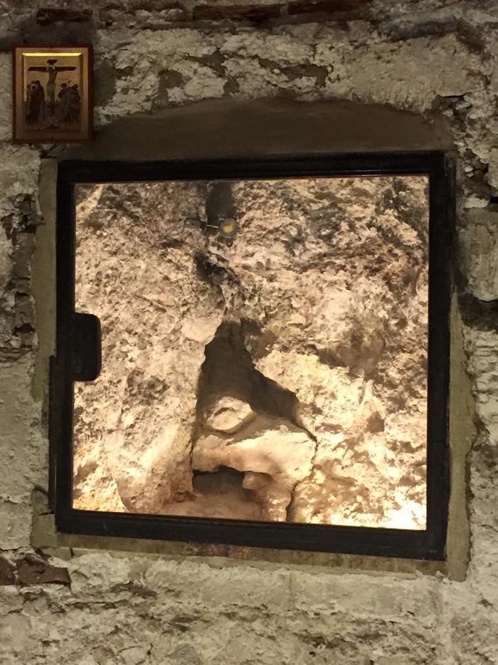 rocks were split