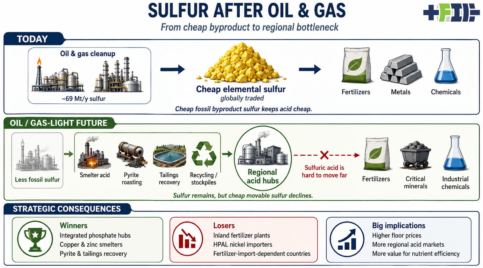 Infographic of sulfur's future value chain and implications by author with ChatGPT