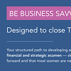 The Be Business Savvy Course