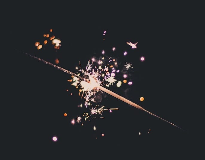 a bunch of fireworks that are in the dark a bunch of fireworks that are in the dark