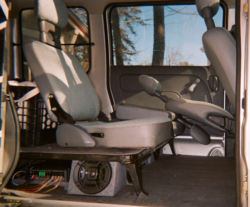 Subaru Sambar rear cabin Subaru Sambar rear cabin