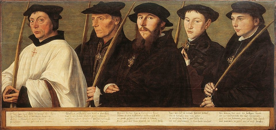 File:Jan van Scorel - Five Members of the Utrecht Brotherhood of Jerusalem Pilgrims - Google Art Project.jpg File:Jan van Scorel - Five Members of the Utrecht Brotherhood of Jerusalem Pilgrims - Google Art Project.jpg