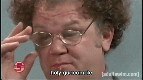 Holy Guac GIF - AdultSwim SteveBrule Wow - Discover &amp; Share GIFs