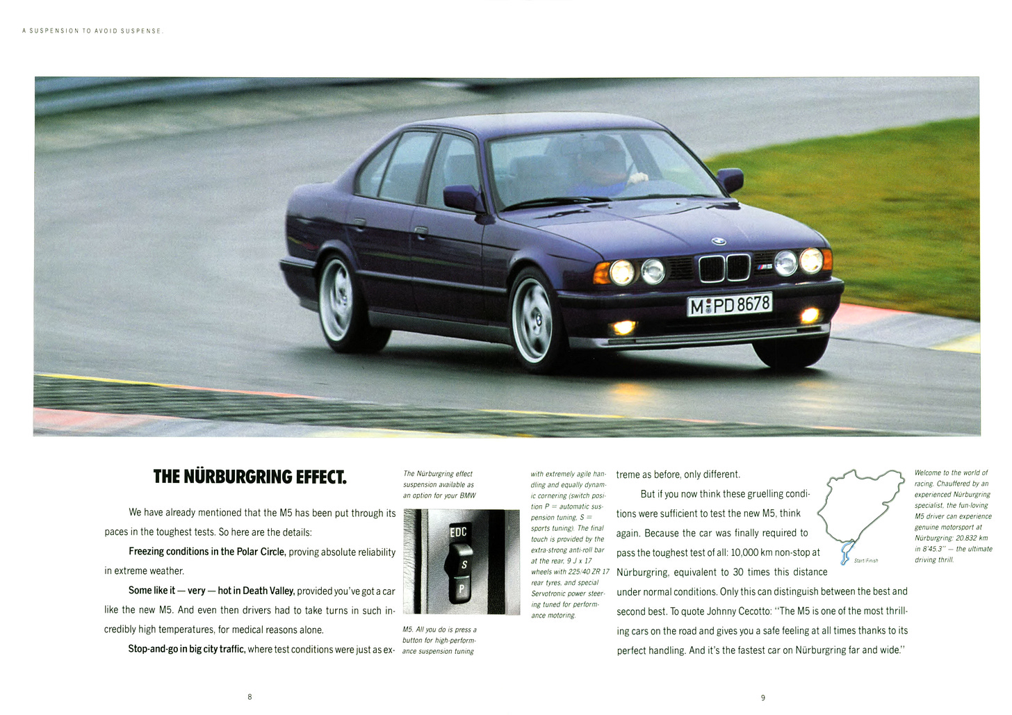 BMW E34 M5 1992 brochure