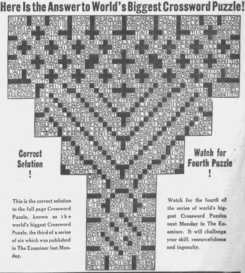 1936: the year in crosswords (1 of 2) - t campbell's grid
