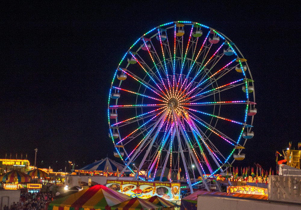 Lights on the Ferris Wheel GIF