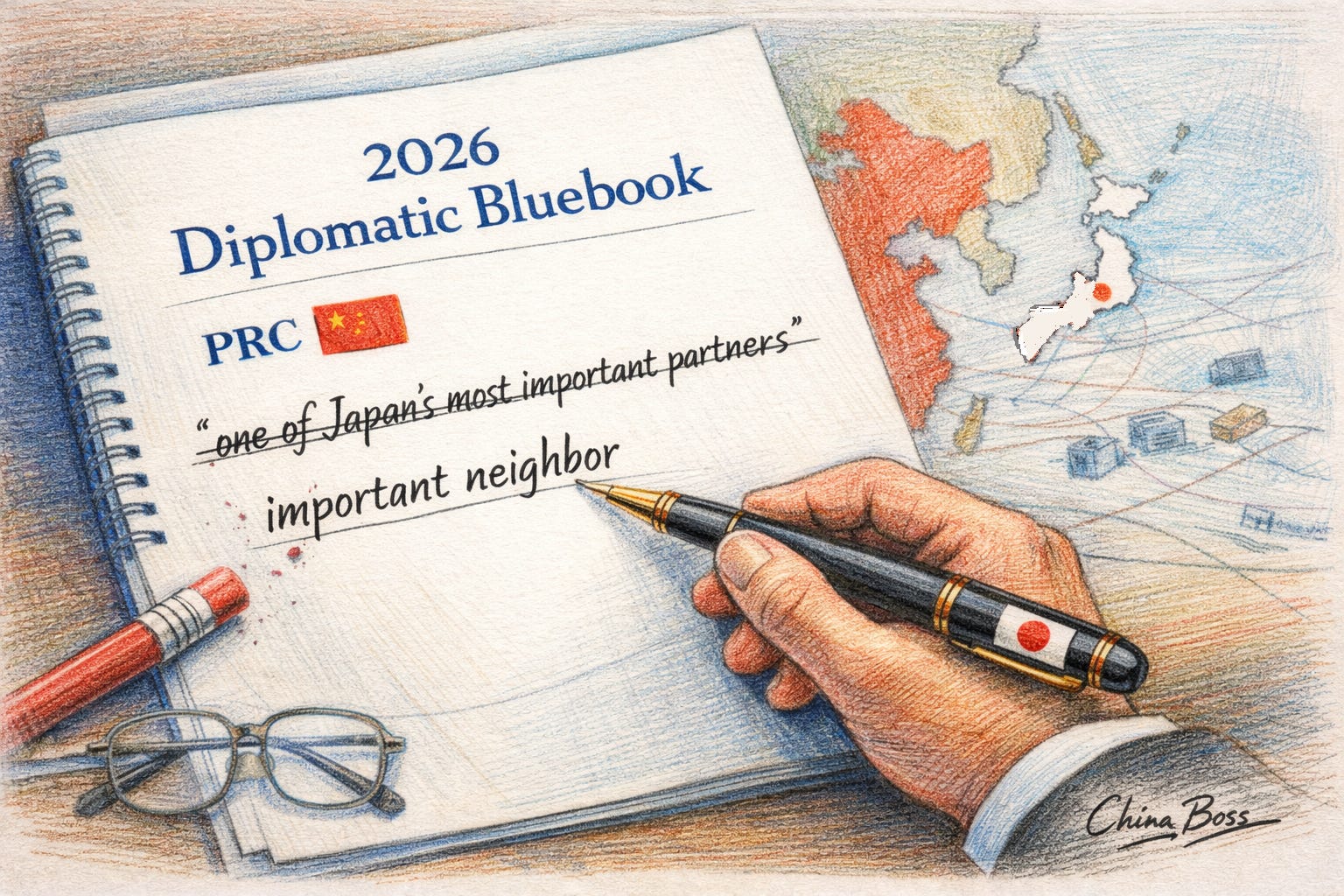 Japan is preparing for a harder China era. -- China Boss News 3.27.26