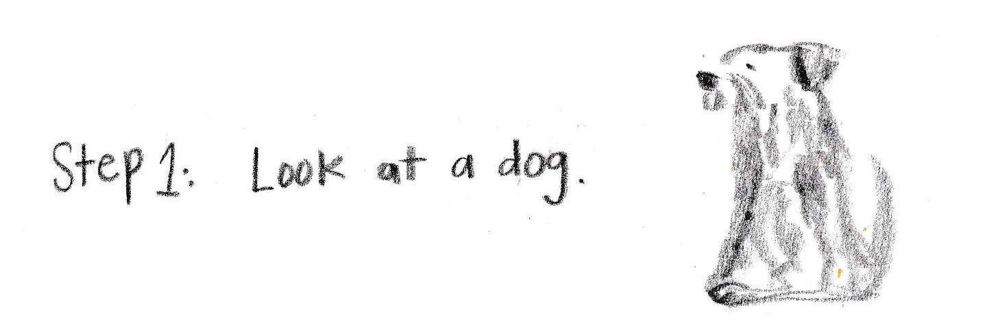 step 1 look at the dog step 1 look at the dog