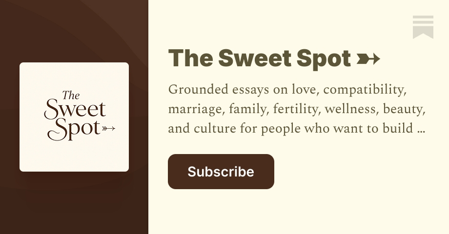 The Sweet Spot 🎯 | Dr. Taylor Burrowes | Substack