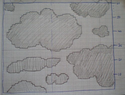 Cloud knitting chart Cloud knitting chart