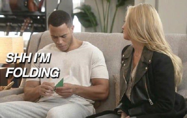 andre folding green with blonde woman on empire 2015 andre folding green with blonde woman on empire 2015