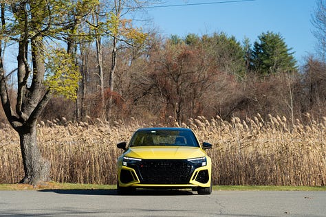 Photos of the Audi RS3 Sedan in yellow