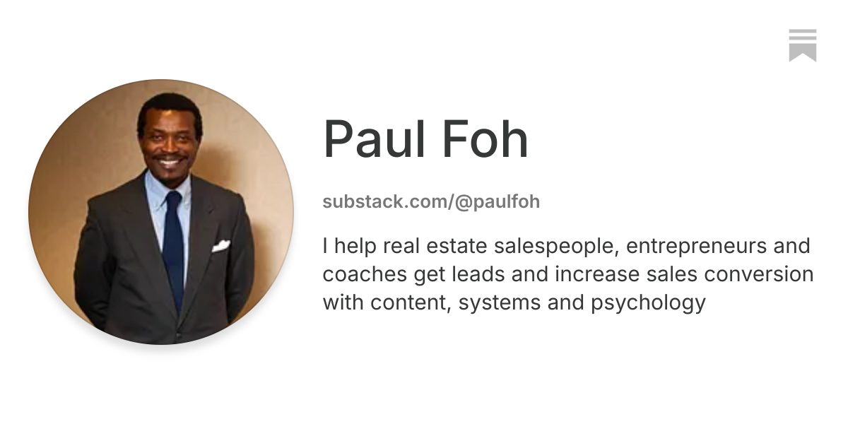 Paul Foh | Substack