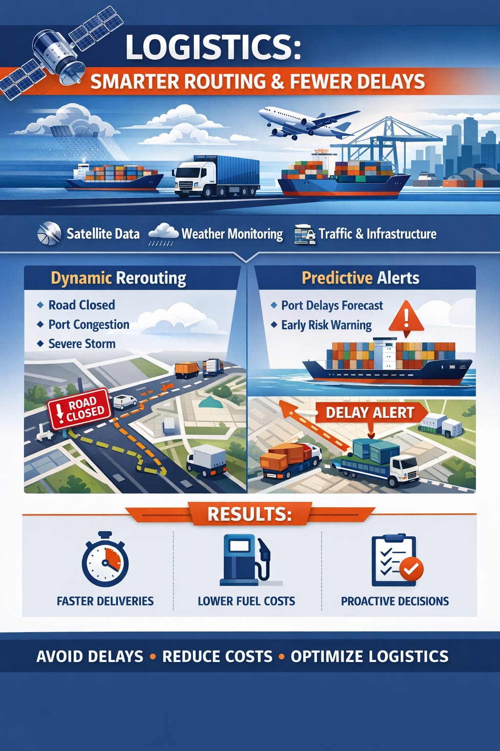 Space technology logistics tracking