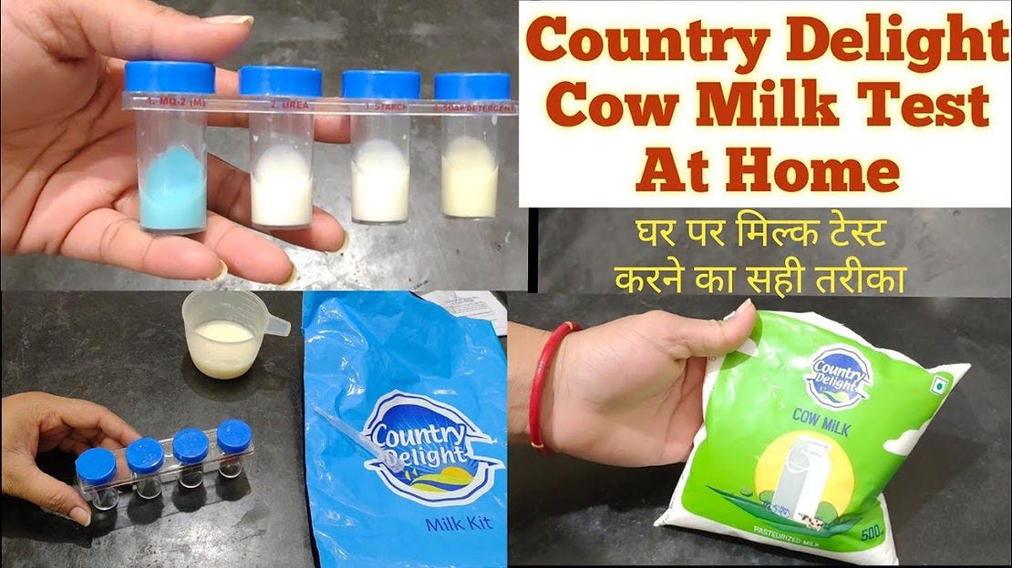 Country delight milk purity home testing