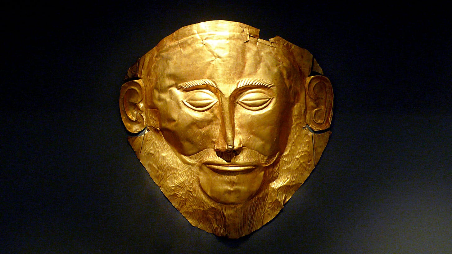Death Mask of Agamemnon - World History Encyclopedia