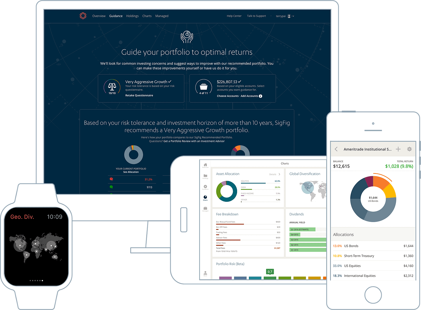 SigFig - A Financial App Whose Goal is to Make You A Better Investor