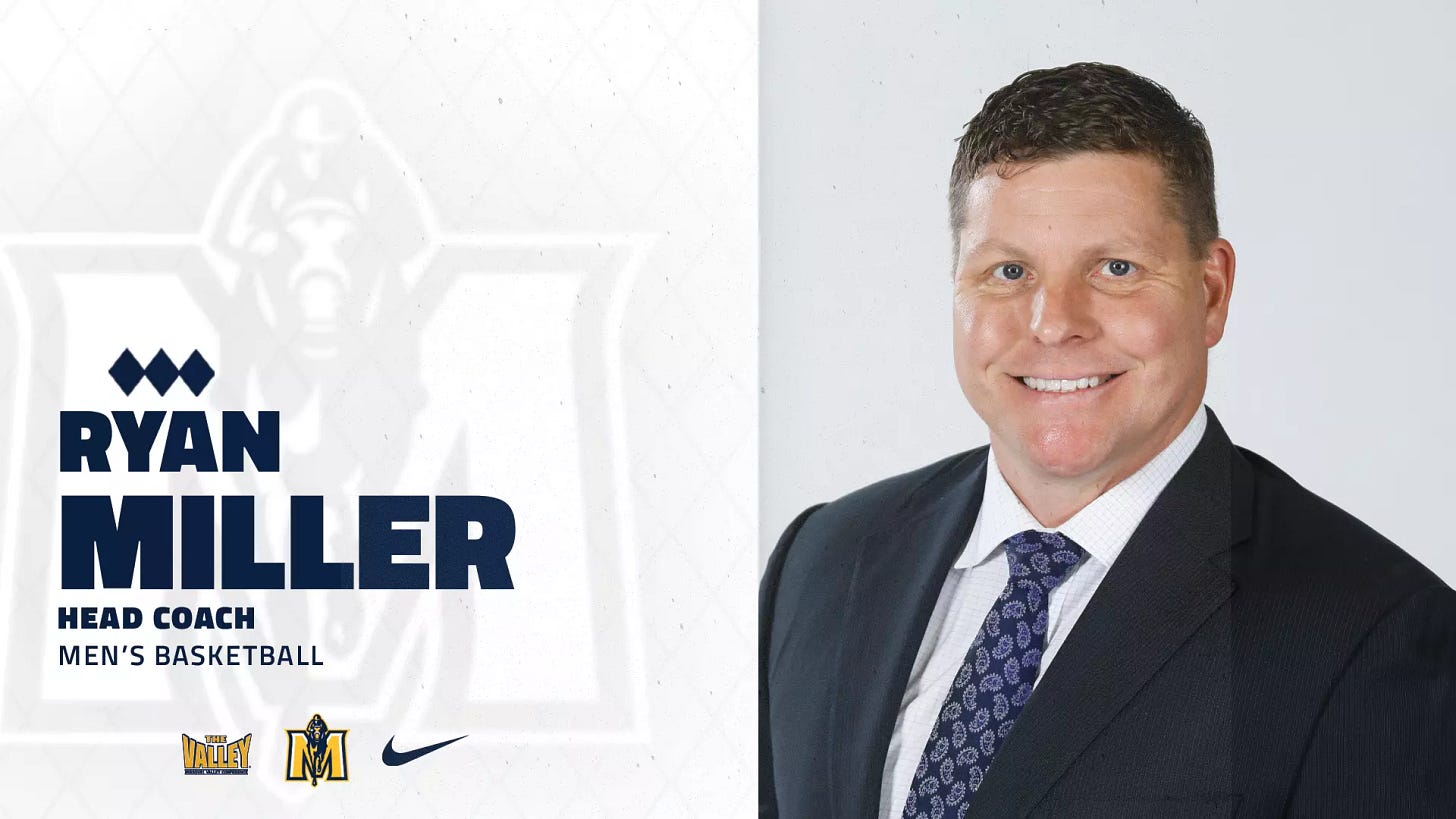 Ryan Miller Named 18th Head Coach of Murray State Men's Basketball - Murray State University Athletics Ryan Miller Named 18th Head Coach of Murray State Men's Basketball - Murray State University Athletics