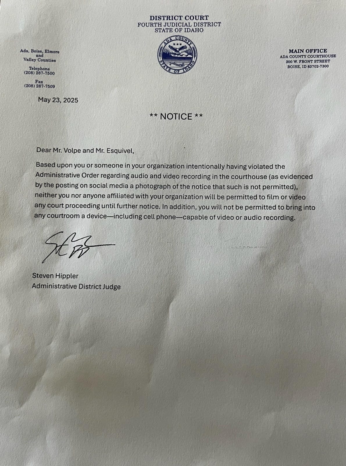 The Ada files: fireworks in Ada County Courthouse