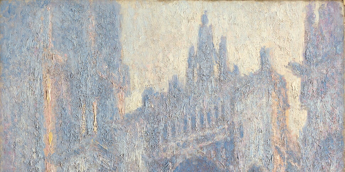 Claude Monet at Rouen Cathedral - by Nicole Miras