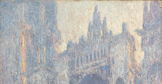 Claude Monet at Rouen Cathedral - by Nicole Miras