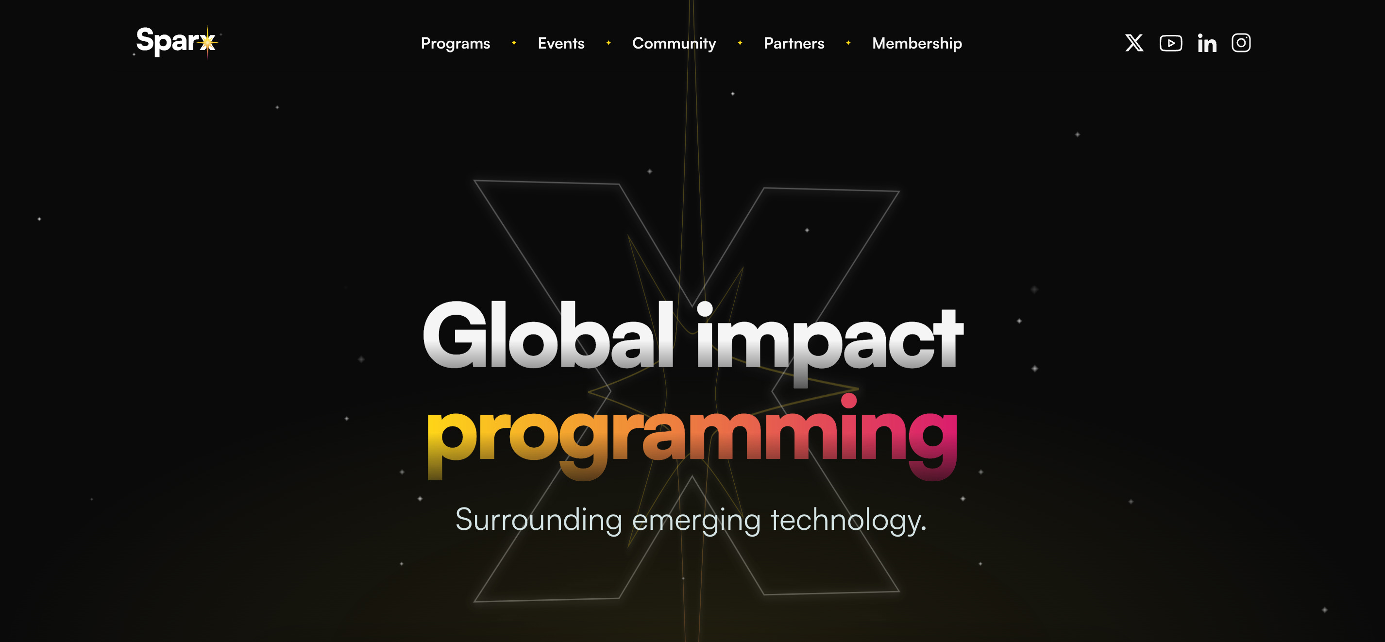 Sparx Events in 2024 - Roadmap for Emerging Technology