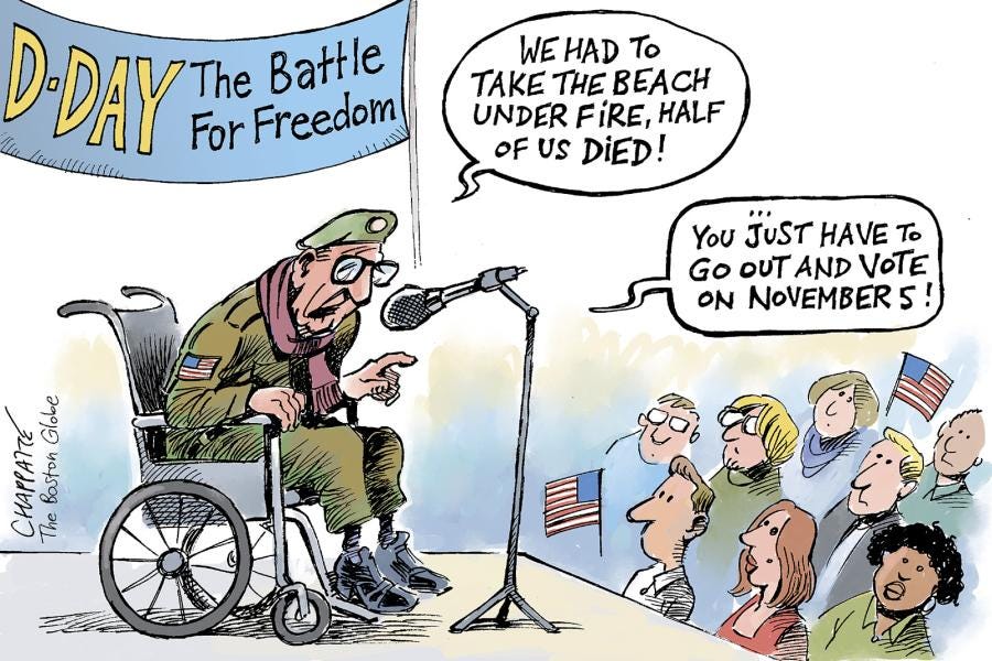 Saviors of democracy | Globecartoon - Political Cartoons - Patrick Chappatte