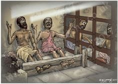 Acts 16 - Paul and Silas in prison - Scene 04 - Singing