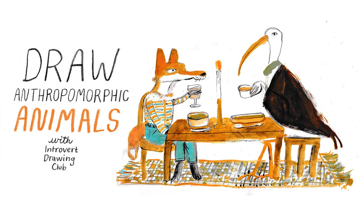 fox and stork having dinner for introvert drawing club theme announcement fox and stork having dinner for introvert drawing club theme announcement