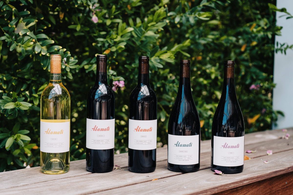 Lineup of Alamati wine current release Lineup of Alamati wine current release