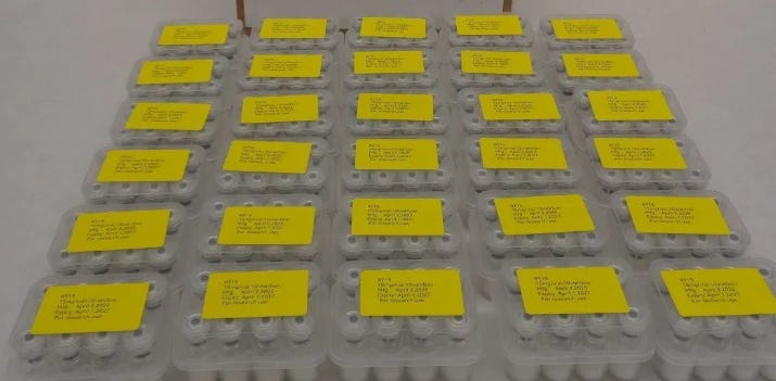 These Chinese counterfeits of US-manufactured injectable weight-loss drugs were seized earlier this month in Cincinnati. These Chinese counterfeits of US-manufactured injectable weight-loss drugs were seized earlier this month in Cincinnati.