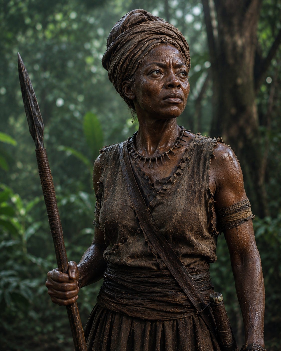 Realistic artistic interpretation inspired by Jamaica’s most recognised depictions of Queen Nanny of the Maroons.