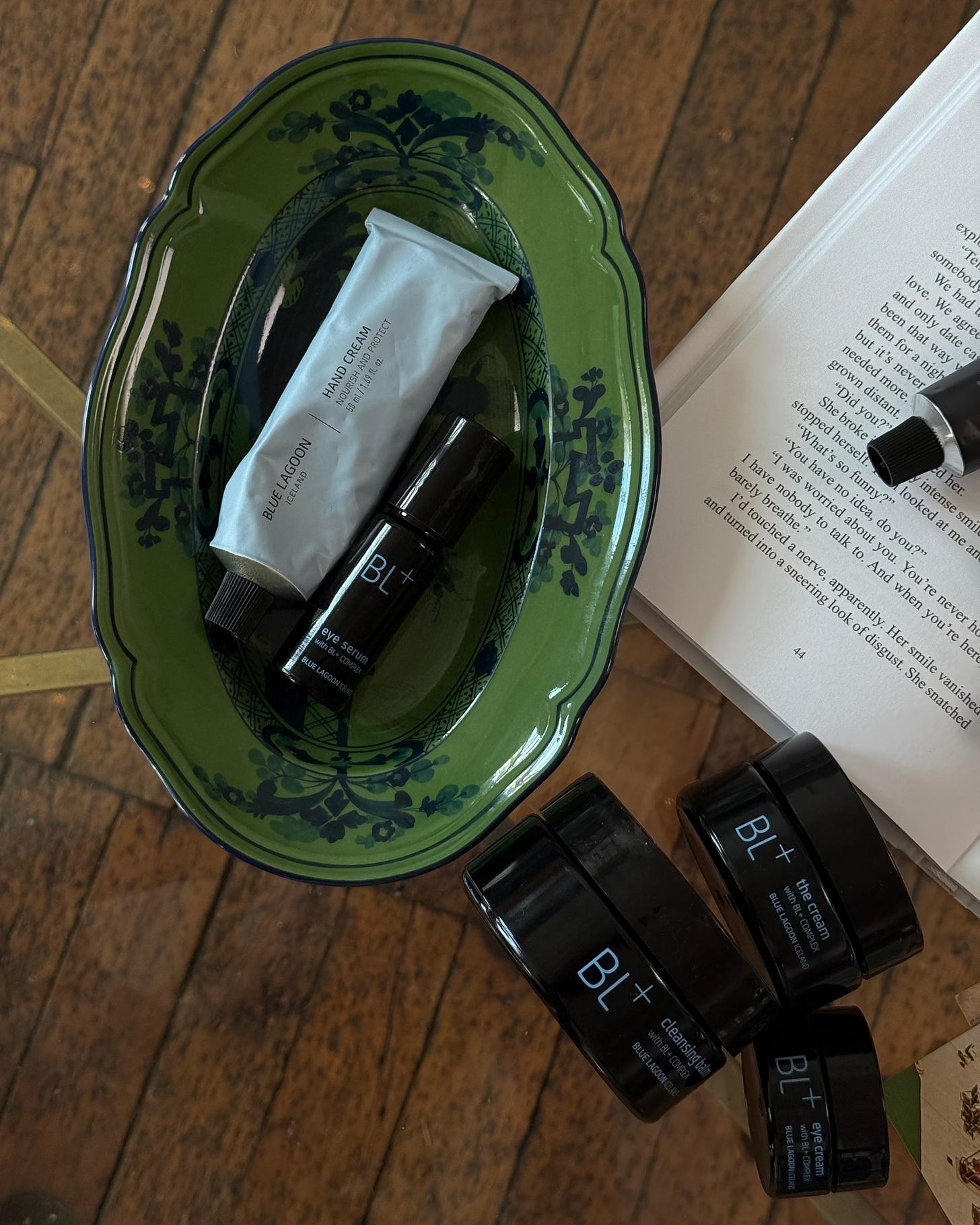 Blue Lagoon product flatlay