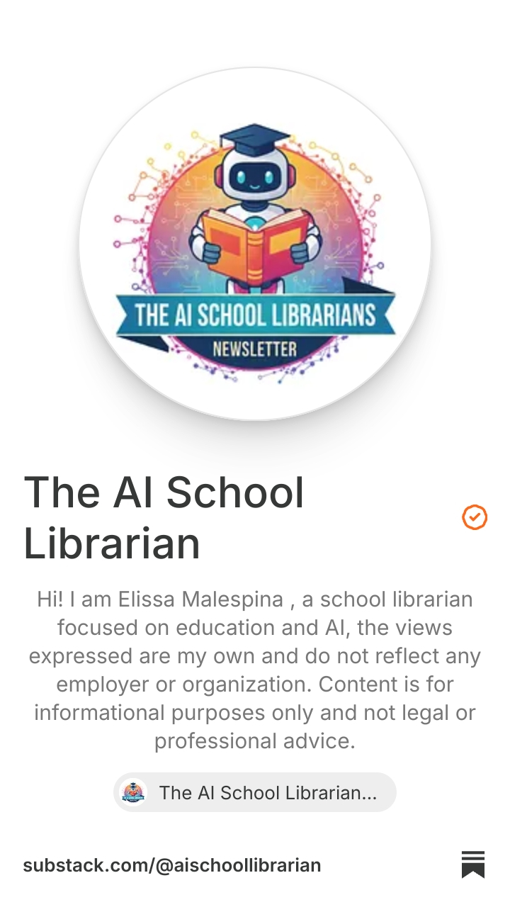 The AI School Librarian | Substack