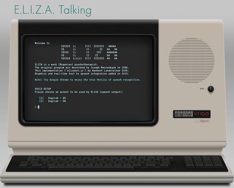 ELIZA Talking