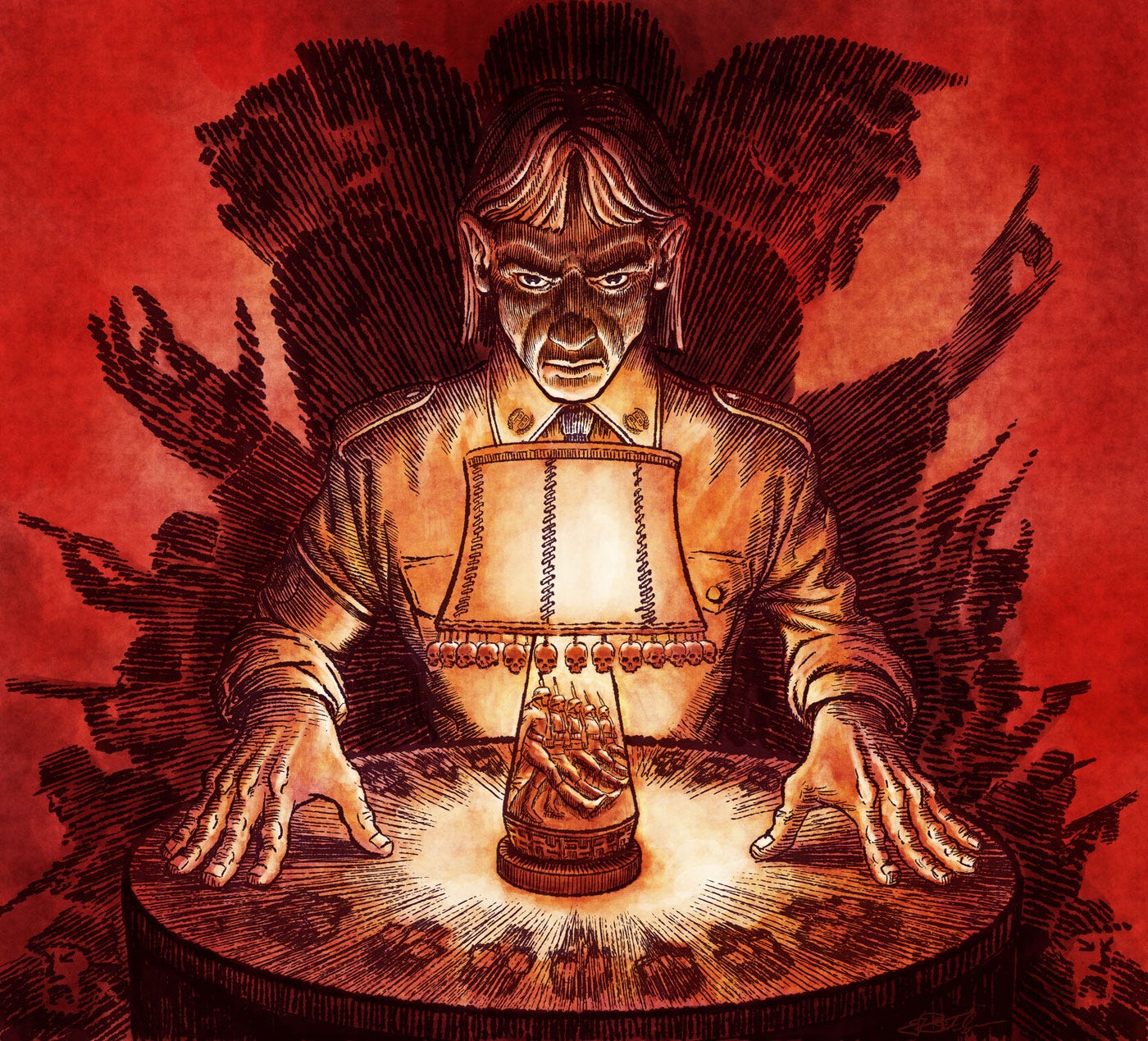 The Collector Illustration by E.R. Flynn