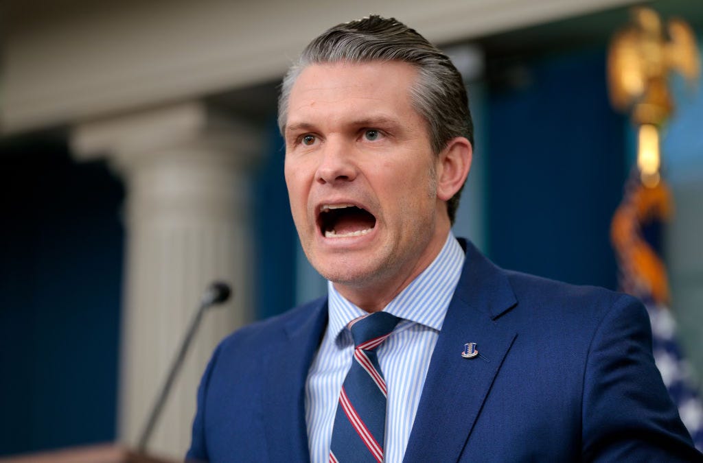 Hegseth Freaks Out After Testing Positive for Estrogen