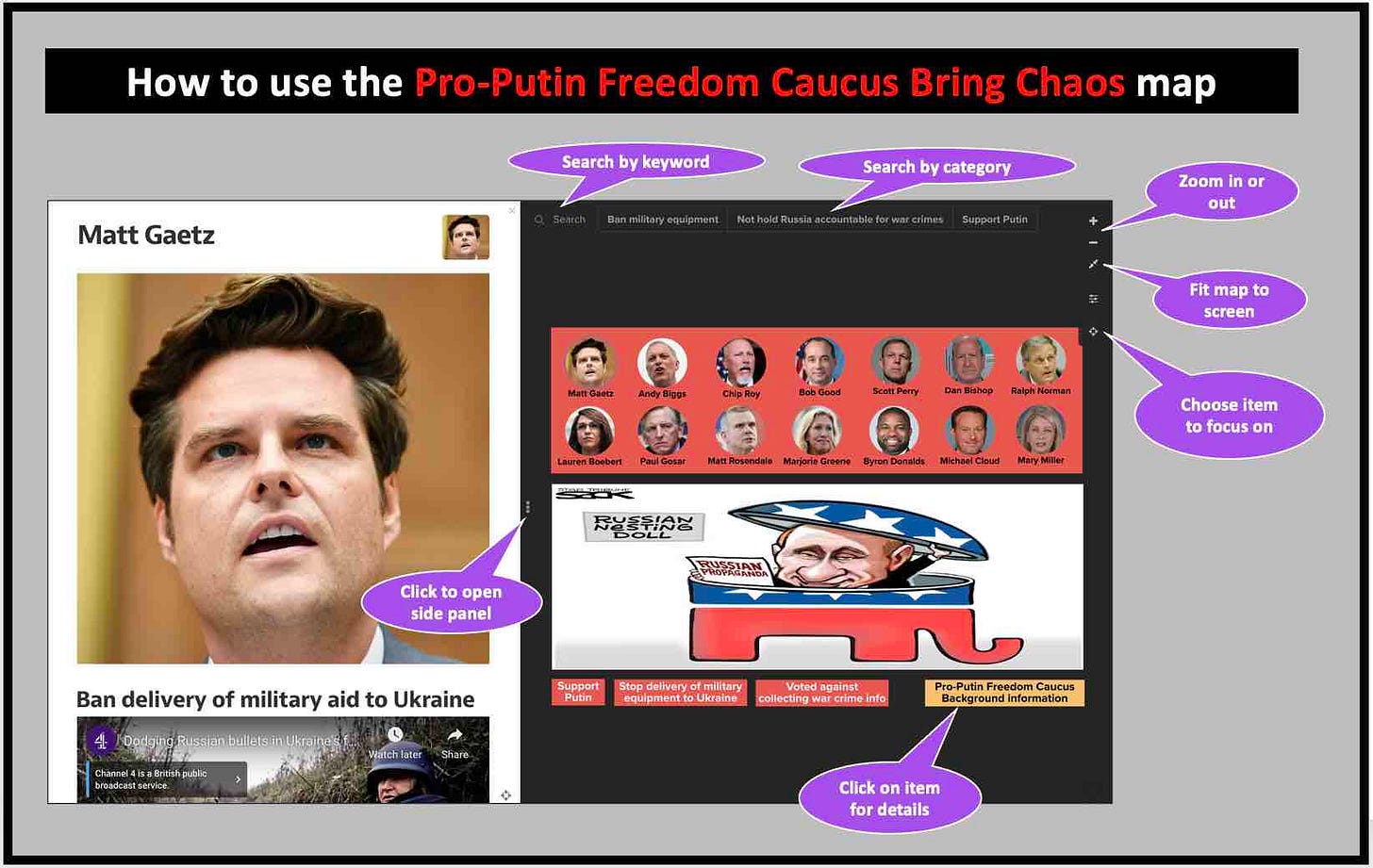 How to use the ProPutin Freedom Caucus map