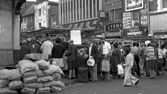 Surrey Street Market, 1978 Surrey Street Market, 1978