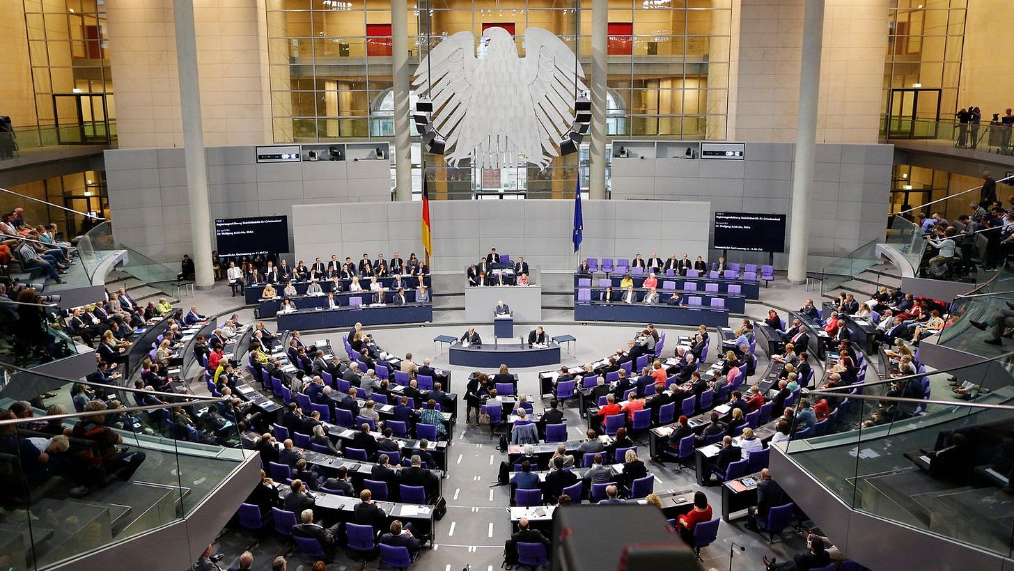 German Bundestag - Plenary business in the German Bundestag