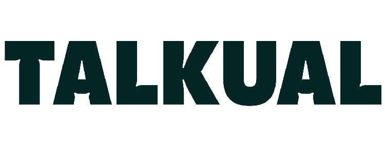 logo de talkual en color verde oscuro