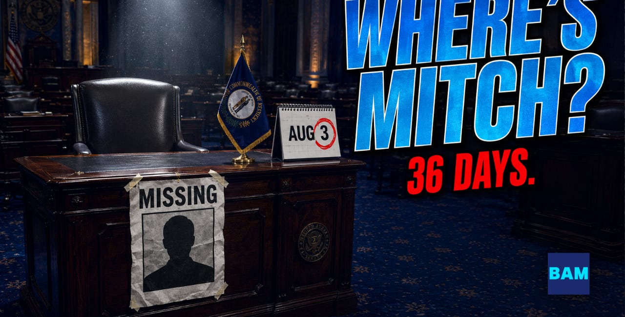 McConnell's Been Missing a Month. Beshear Has Two Weeks.
