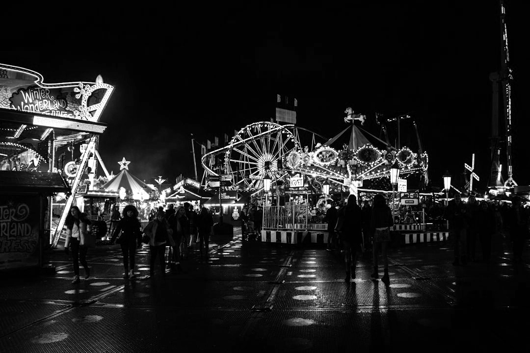 amusement park photo at night amusement park photo at night