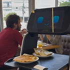 Tem um robô na padaria