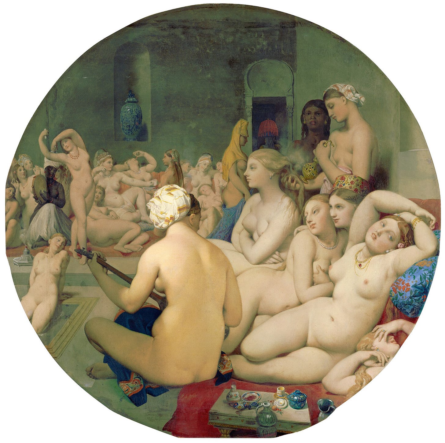 Jean Auguste Dominique Ingres, The Turkish Bath, Musée du Louvre, Paris Jean Auguste Dominique Ingres, The Turkish Bath, Musée du Louvre, Paris