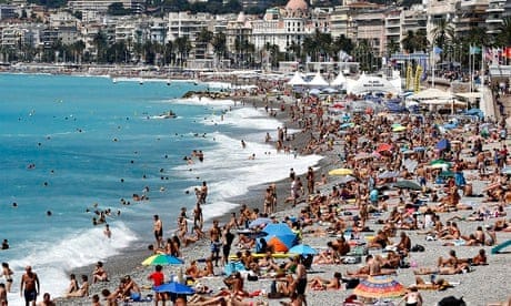 Nice beach erosion leads to complaints from swimmers | France | The Guardian