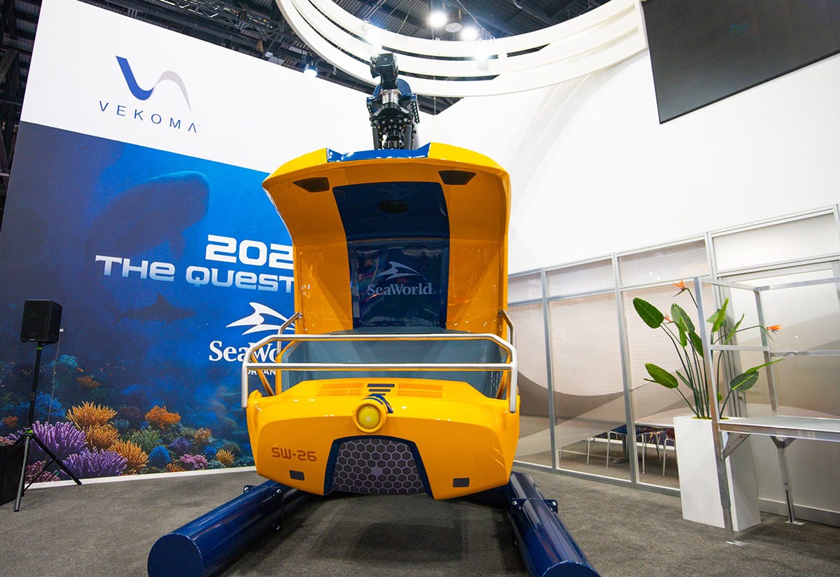 SeaWorld SEAQuest Legends of the Deep ride vehicle